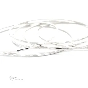 Elegant Faceted Bangle Bracelet