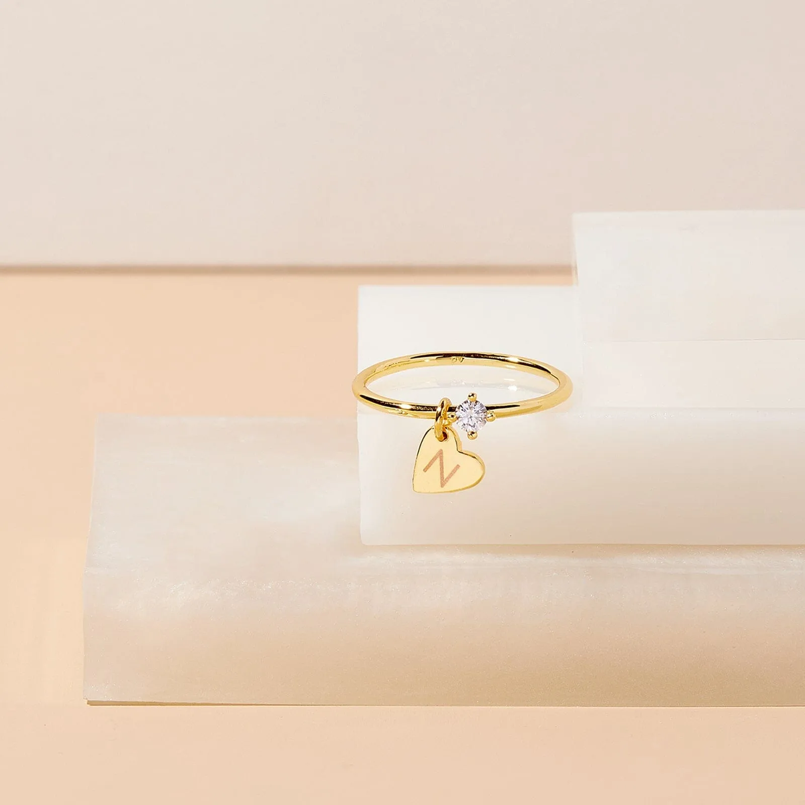 Engravable Heart Ring