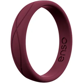 Enso Rings Women's Infinity Series Silicone Ring - Oxblood
