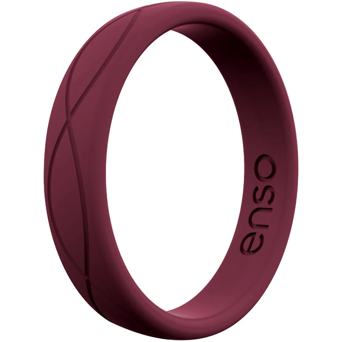 Enso Rings Women's Infinity Series Silicone Ring - Oxblood