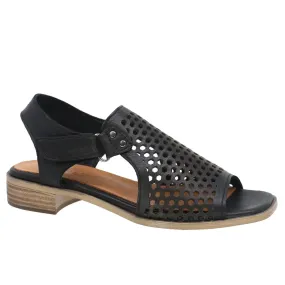Everly Women's Tessa 01 Perf Heels- Black