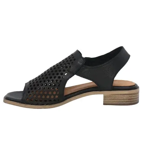 Everly Women's Tessa 01 Perf Heels- Black