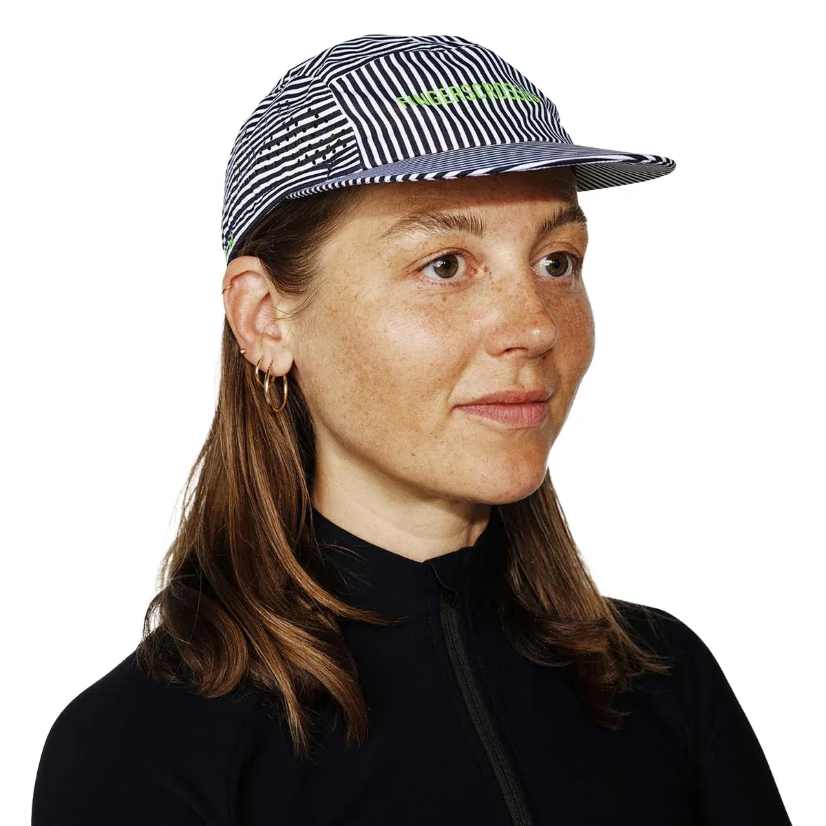 FINGERSCROSSED Cap Super Light - Stripes Black/White
