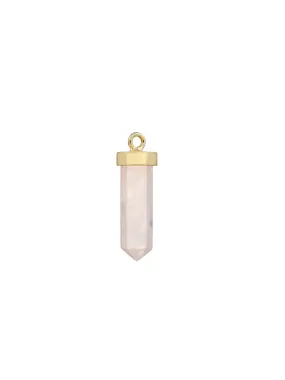 fire flies #2 earring charm | rose quartz