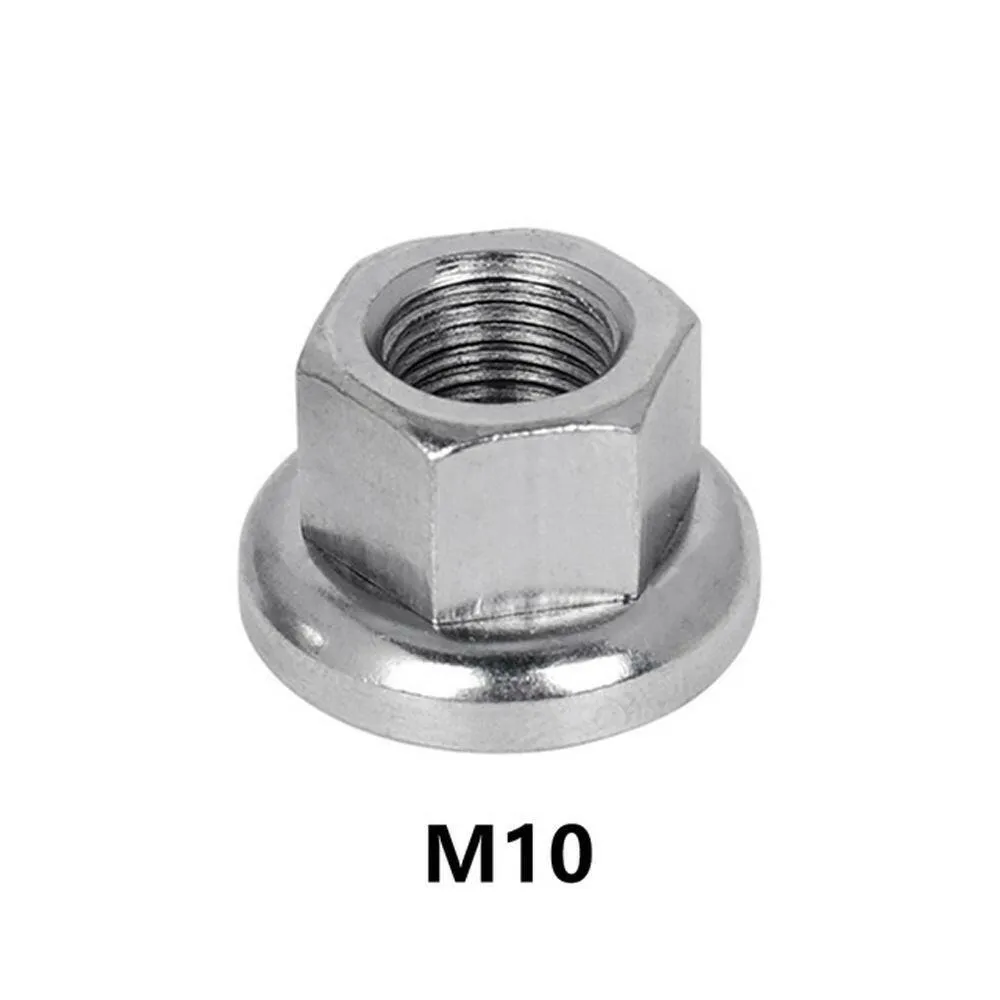 Fixed Gear Bicycle Hub Nuts Front Rear Drum Hub Axle Fastening M9 M10 Nut With Anti-skid Texture for Firm Mount