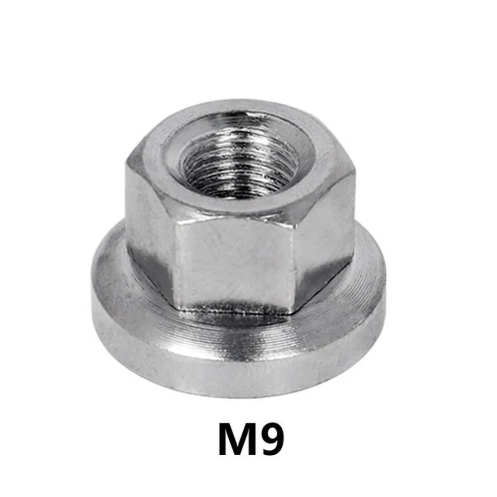 Fixed Gear Bicycle Hub Nuts Front Rear Drum Hub Axle Fastening M9 M10 Nut With Anti-skid Texture for Firm Mount