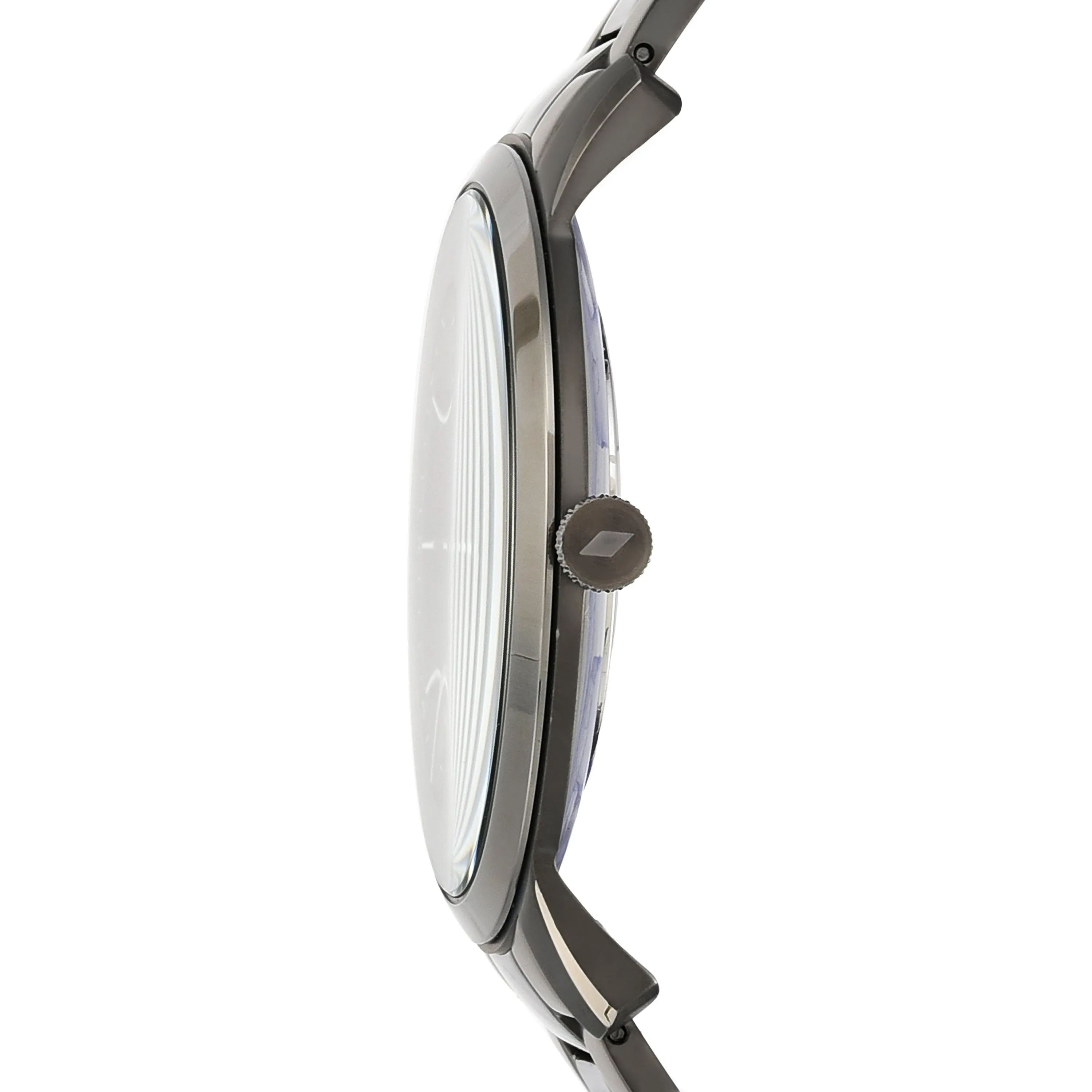 Fossil The Minimalist Grey Dial Stainless Steel Band Mens Watch FS5459