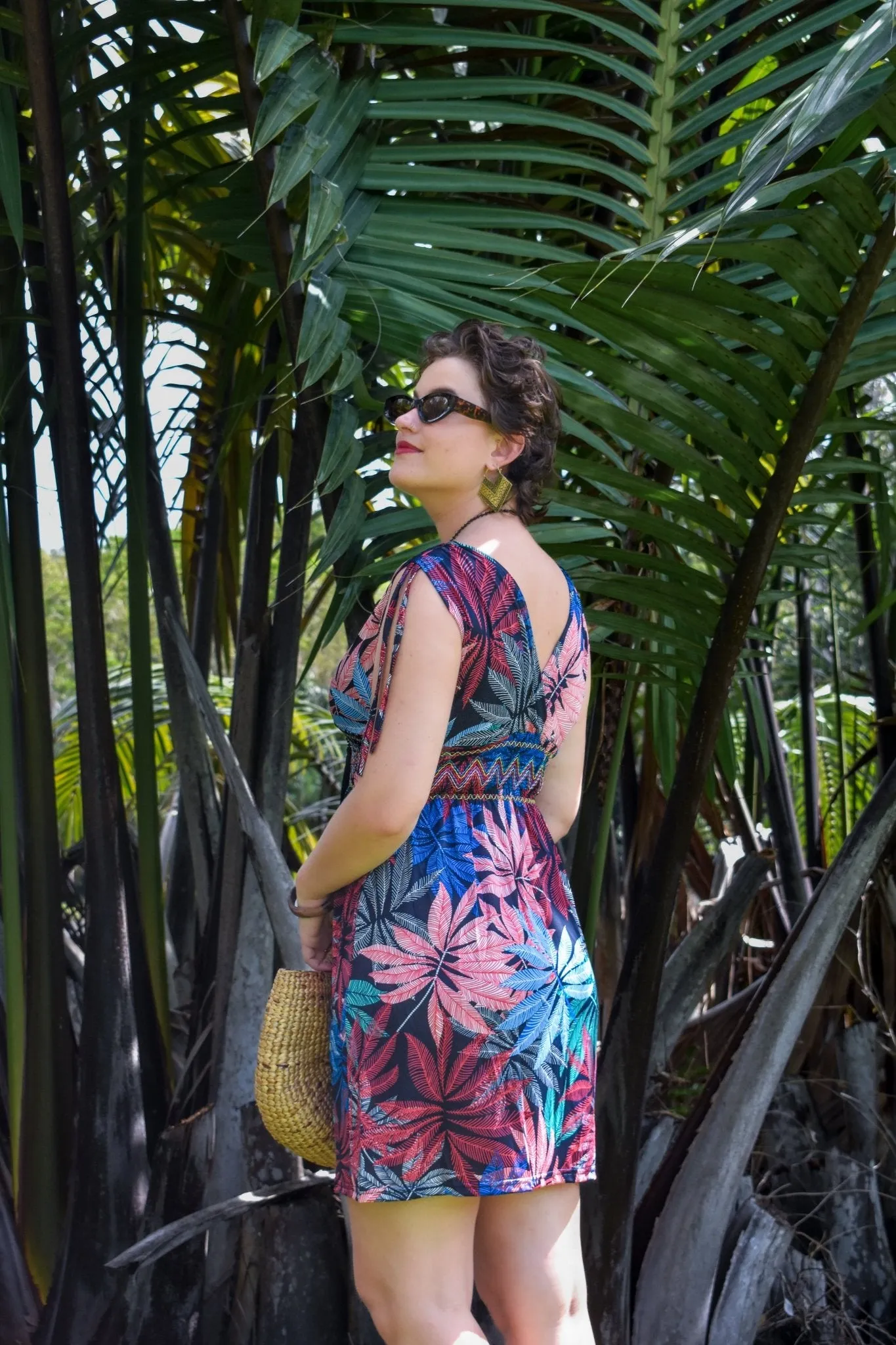 Gem Short Dress - Fern Red