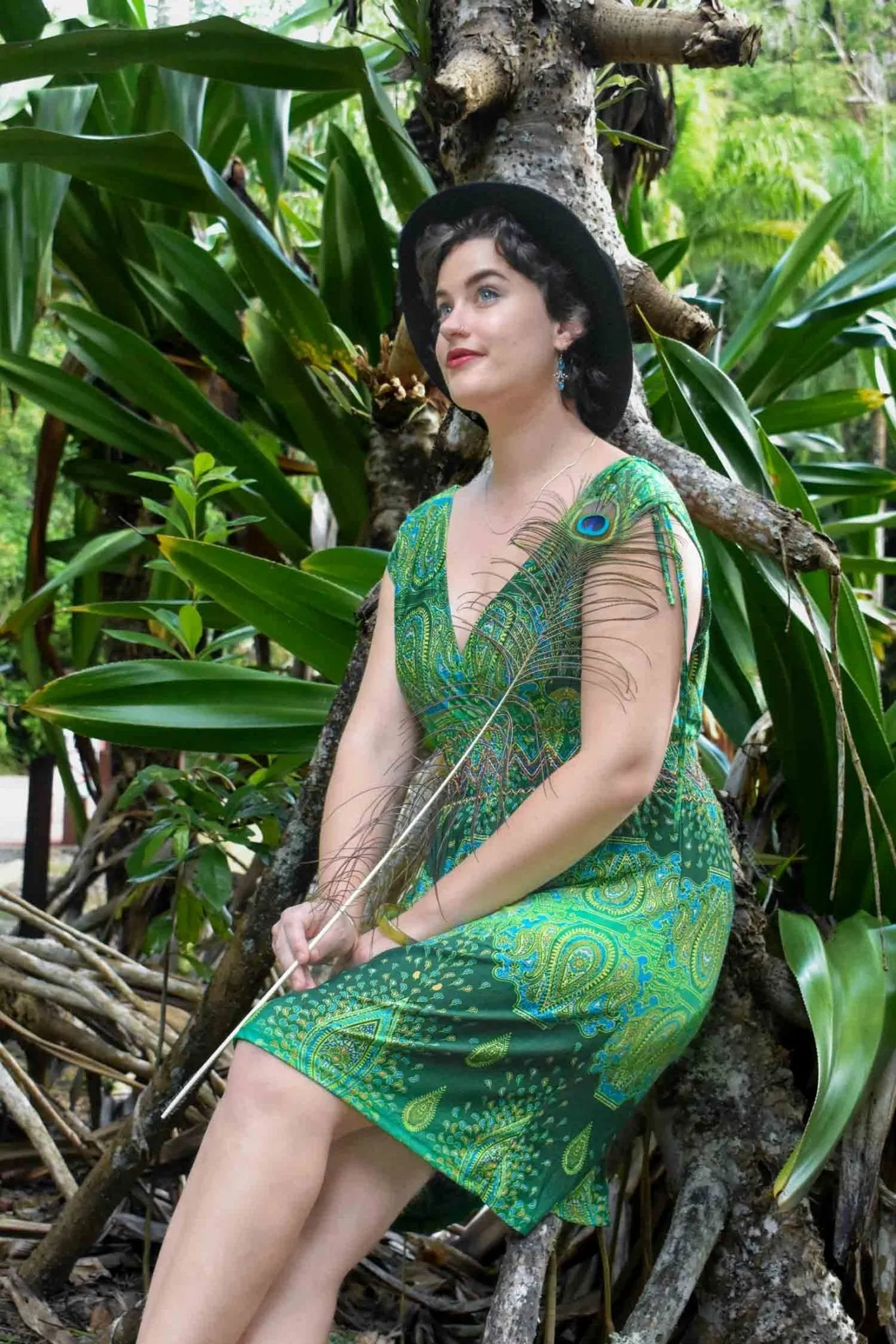 Gem Short Dress - Paisley Lime