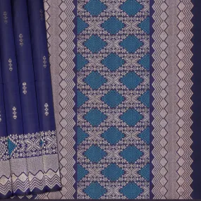 Handwoven Blue Soft Silk Saree - 2217T010348DSC