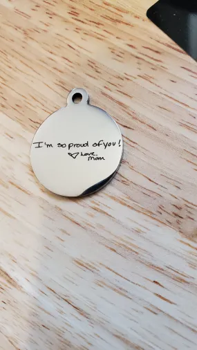 Handwritten Message Pendant