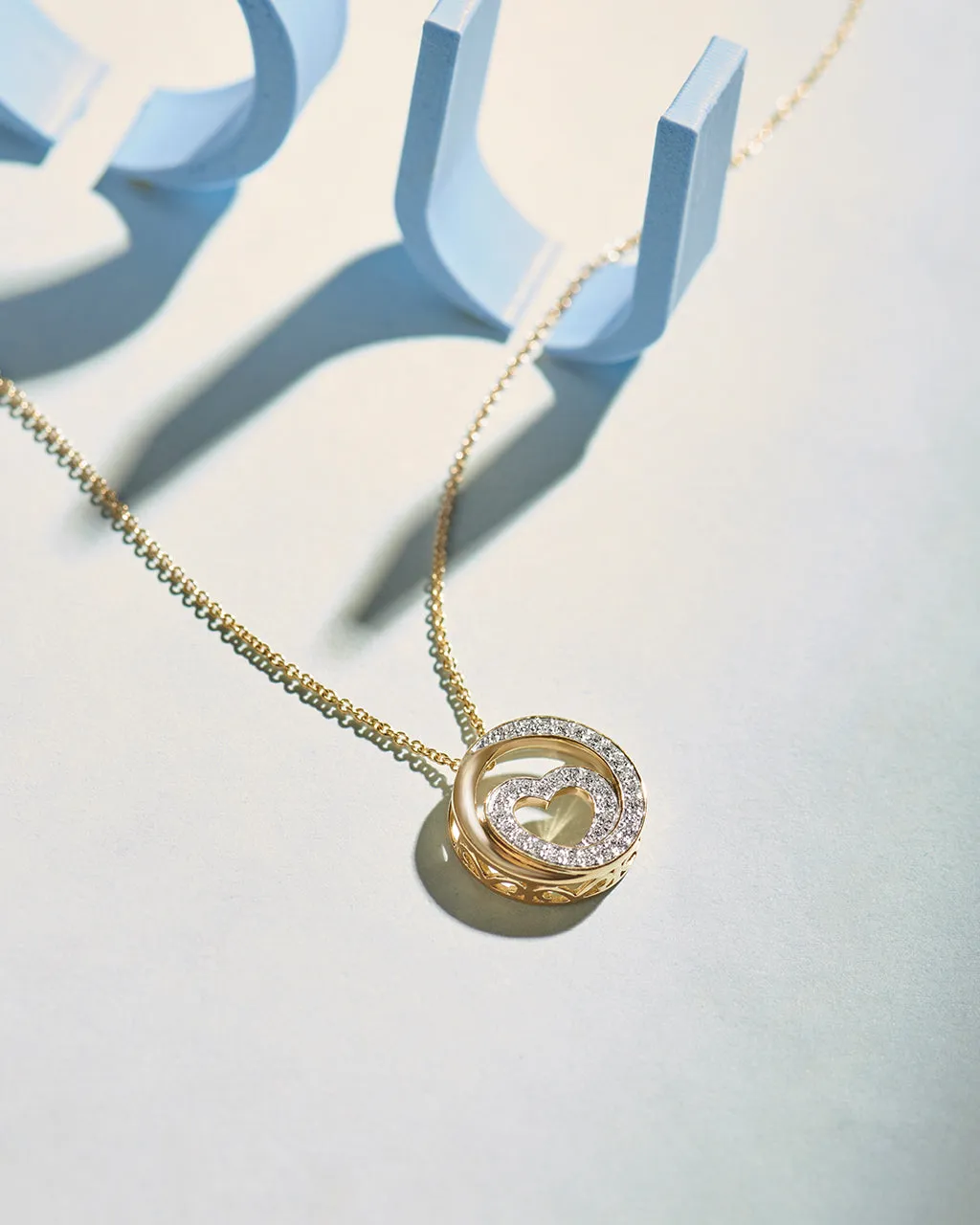 Infinity Diamond Heart Necklace