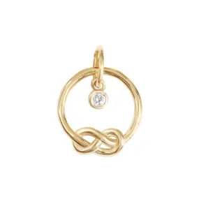 Infinity Knot Birthstone Charm