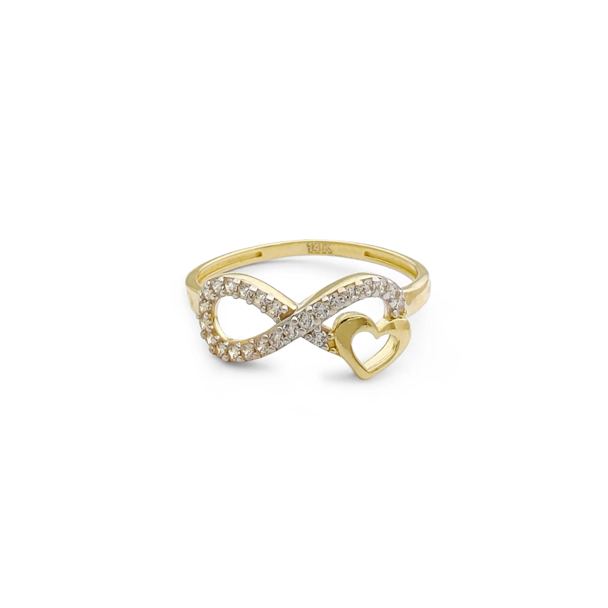 Infinity Symbol & Heart Ring (14K)