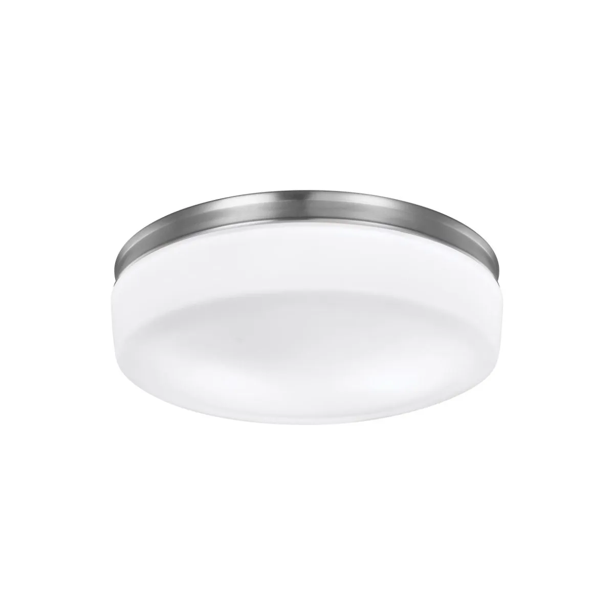 Issen 14 in. Flush Mount Light Nickel Finish