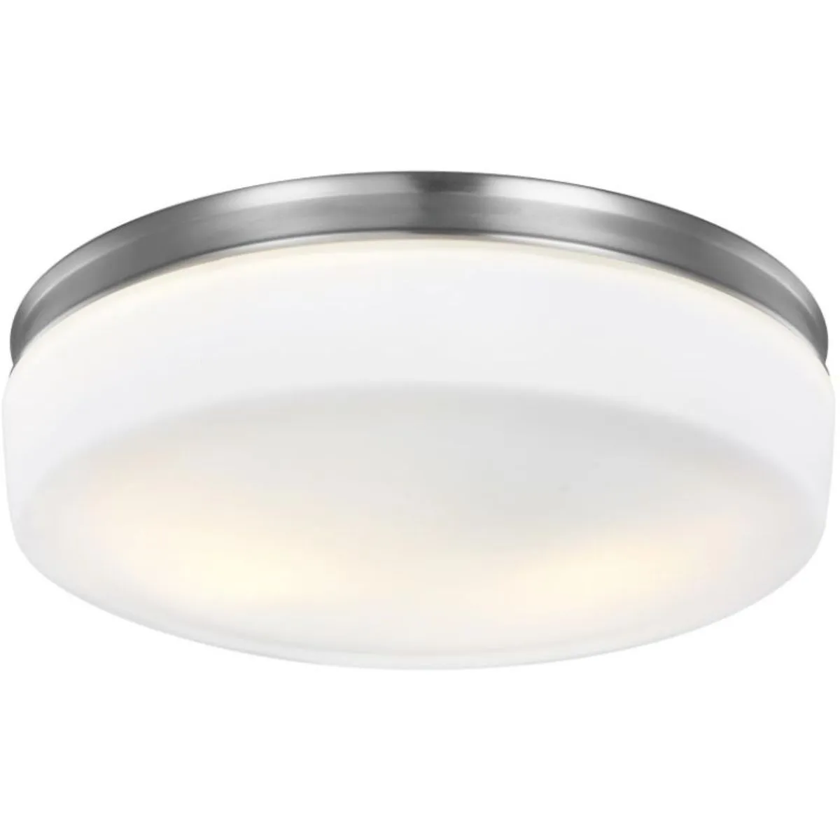 Issen 14 in. Flush Mount Light Nickel Finish