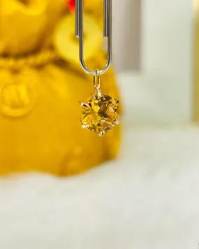 K18 Japan Gold Natural Citrine 1.5 carat