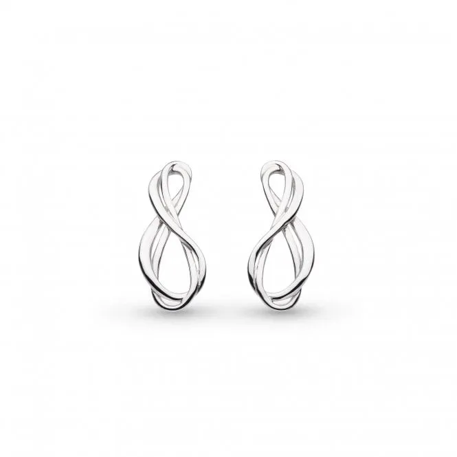Kit Heath Sterling Silver Double Infinity Stud Earrings