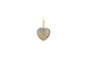 Labradorite Heart Charm