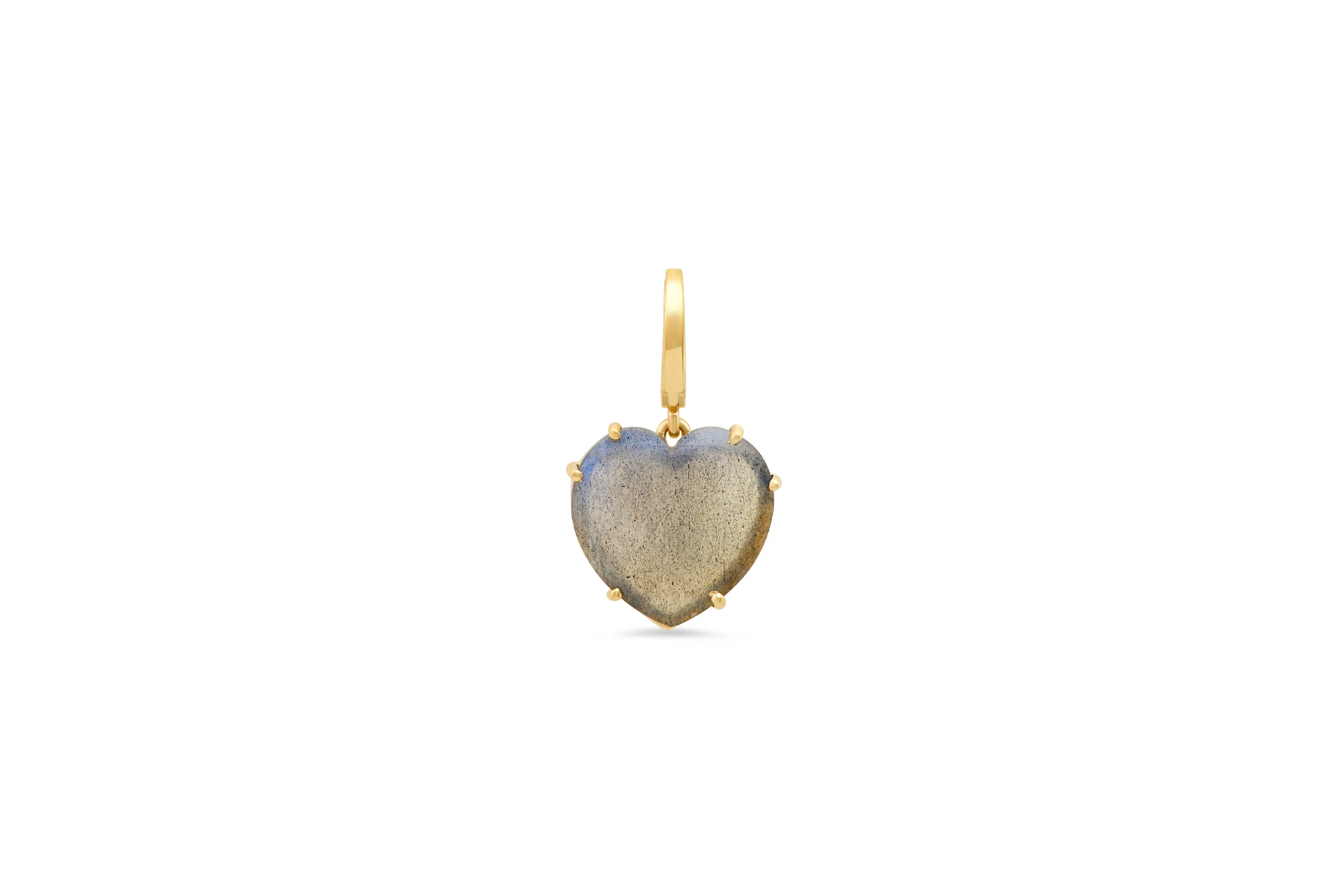 Labradorite Heart Charm