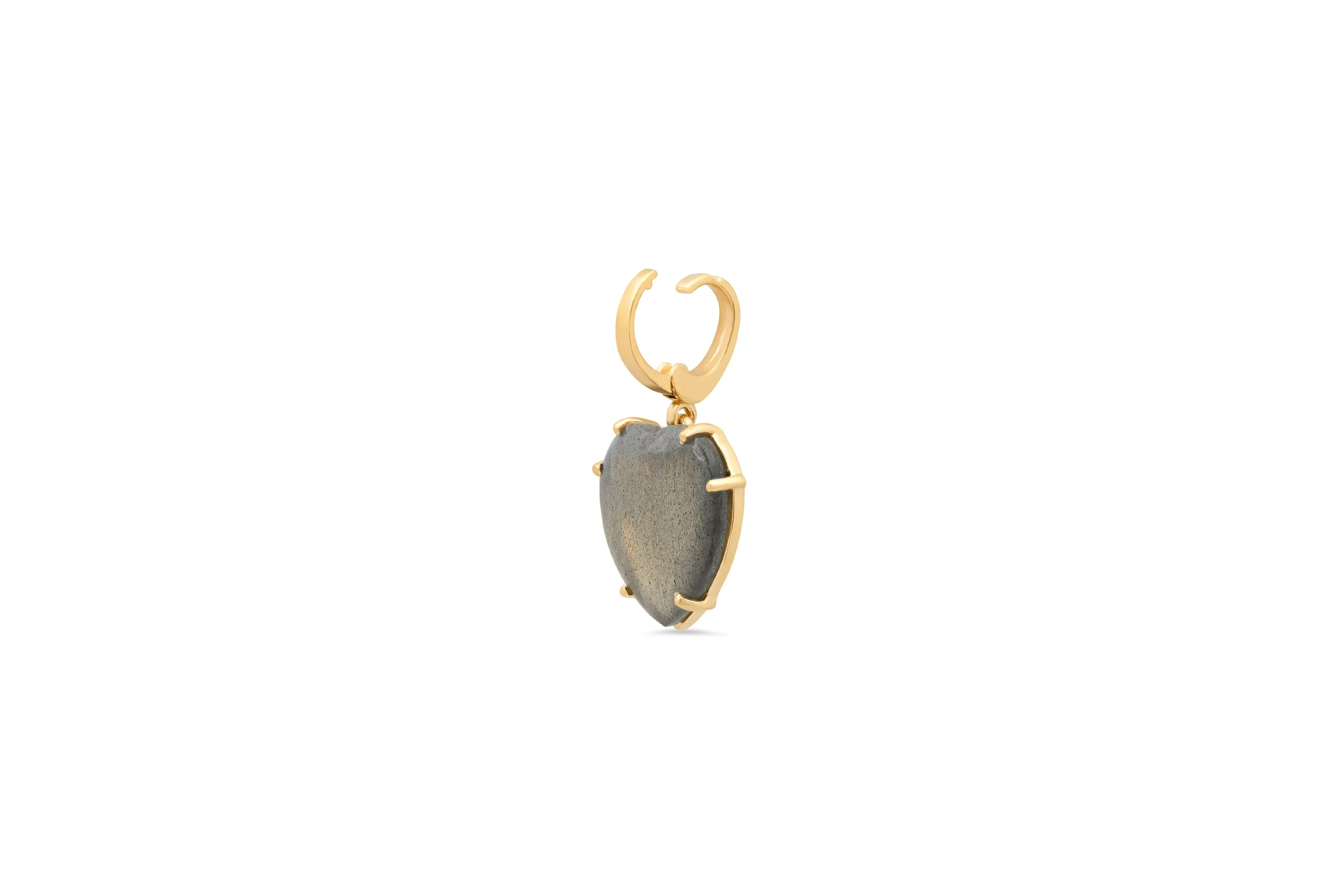 Labradorite Heart Charm