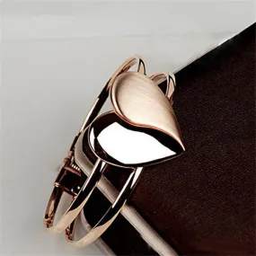 Love Heart Bangle Wristband Bracelet Women Wedding jewelry