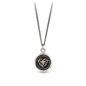Love Knot Diamond Set Talisman