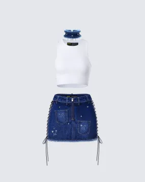 Maja Blue Denim Set