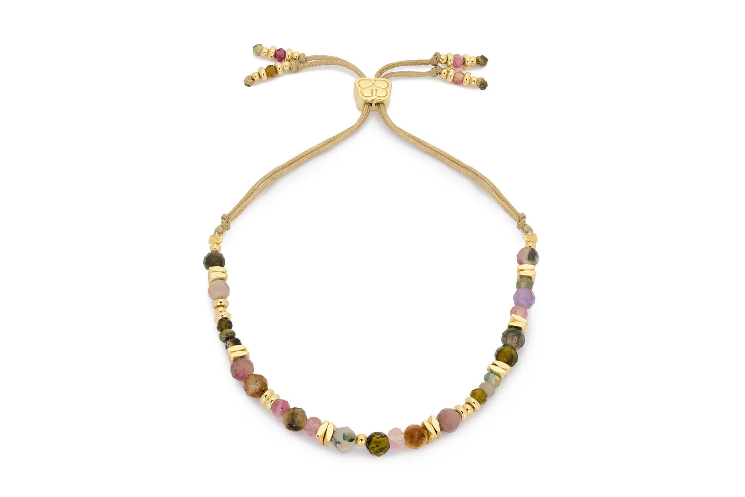 Moala Gold & Tourmaline Beaded Bracelet Stack