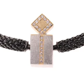 Modern Geometric Vario Clasp Diamond Pendant