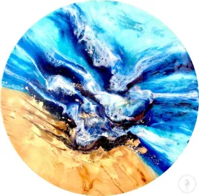 Mosman wave. Abstract Beach. Original Artwork