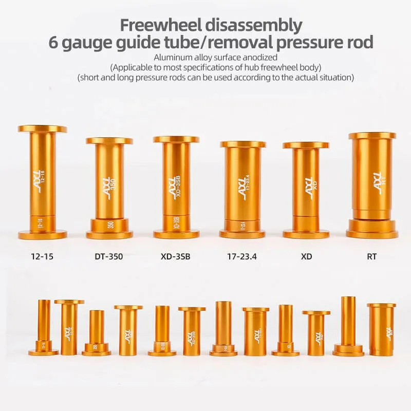 MTB Road Bicycle Quick Release Thru Axle Hub Bearing Installation Removal Tool Bike Cassette DT EXP Star Ratchet Repair Tool Kit