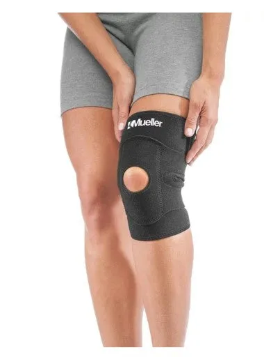 Mueller Adjustable Knee Brace Support, Black, One Size Fits Most