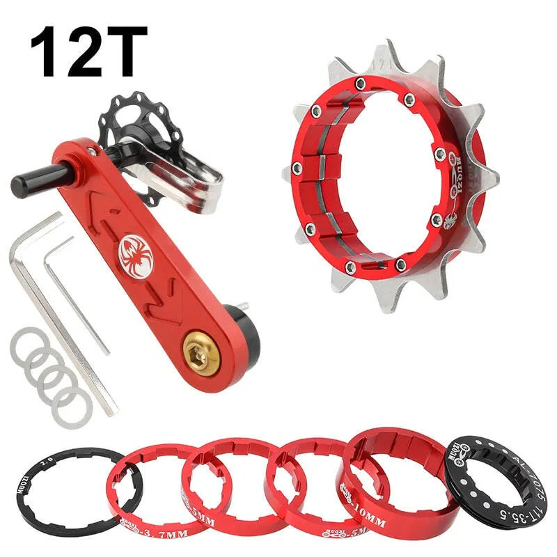 MUQZI Conversion Kit 12T 13T 14T 15T 16T 17T Single Speed Cassette Cog And Chain Tensioner For Road And MTB Bike