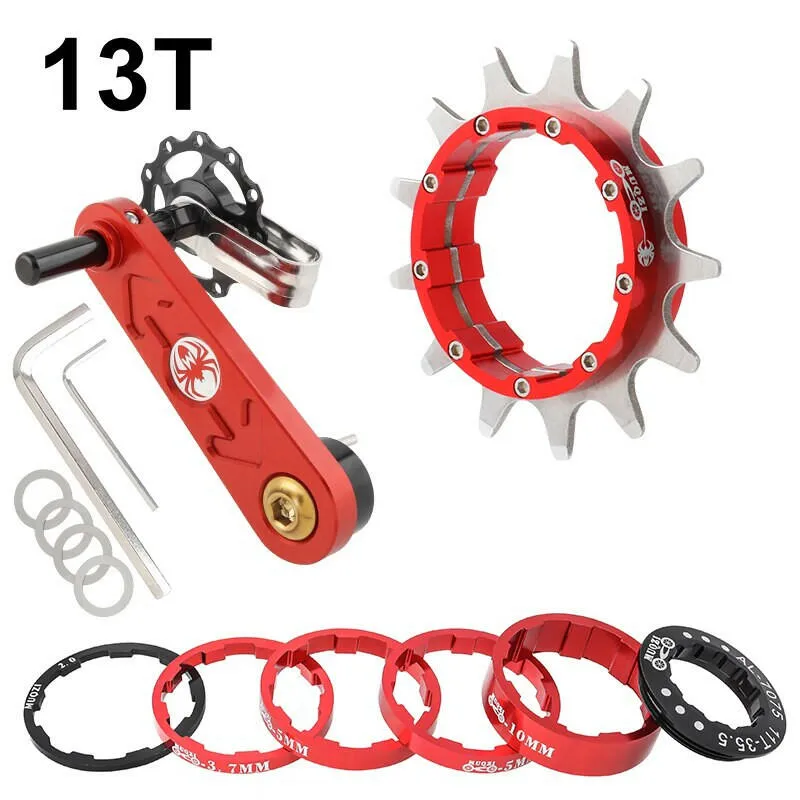MUQZI Conversion Kit 12T 13T 14T 15T 16T 17T Single Speed Cassette Cog And Chain Tensioner For Road And MTB Bike