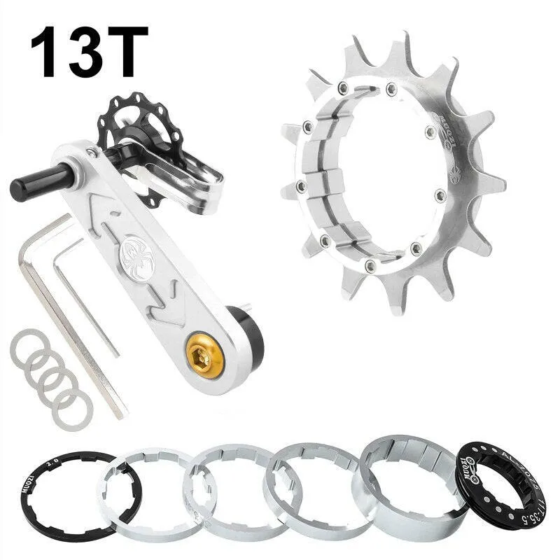 MUQZI Conversion Kit 12T 13T 14T 15T 16T 17T Single Speed Cassette Cog And Chain Tensioner For Road And MTB Bike