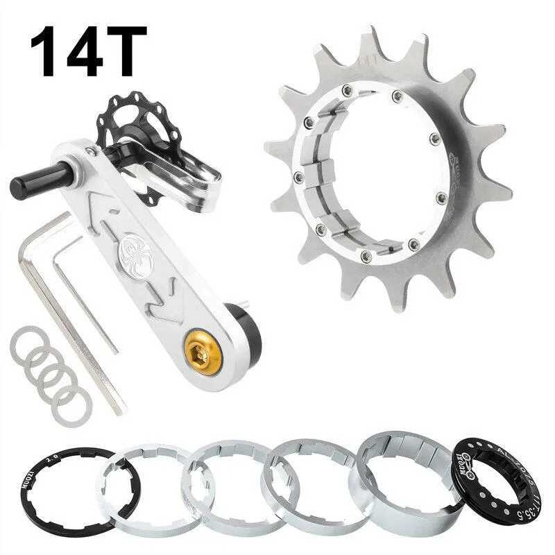 MUQZI Conversion Kit 12T 13T 14T 15T 16T 17T Single Speed Cassette Cog And Chain Tensioner For Road And MTB Bike