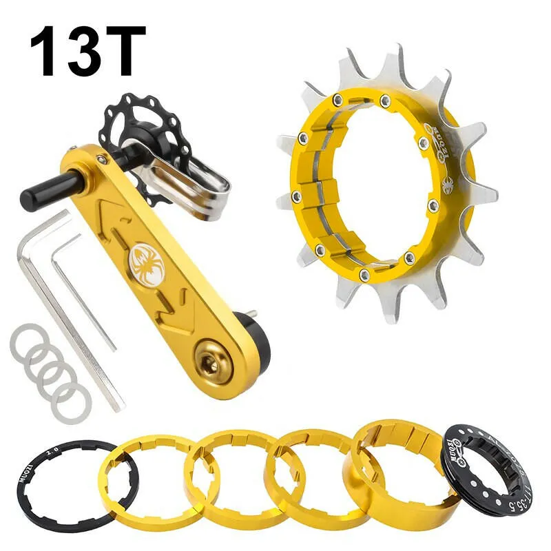 MUQZI Conversion Kit 12T 13T 14T 15T 16T 17T Single Speed Cassette Cog And Chain Tensioner For Road And MTB Bike