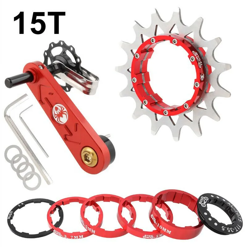 MUQZI Conversion Kit 12T 13T 14T 15T 16T 17T Single Speed Cassette Cog And Chain Tensioner For Road And MTB Bike