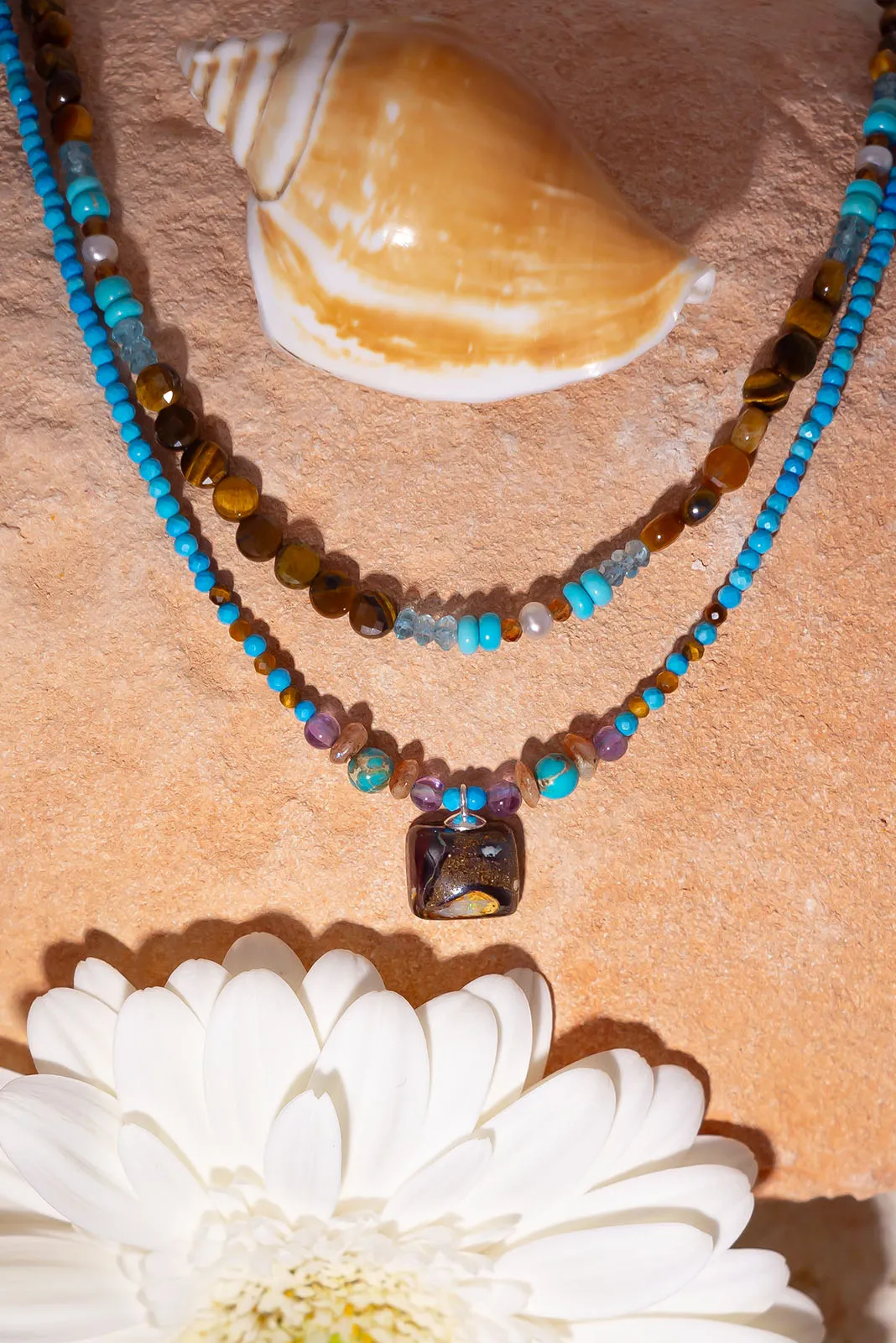 Necklace Australian Opal Tiny Oasis Two