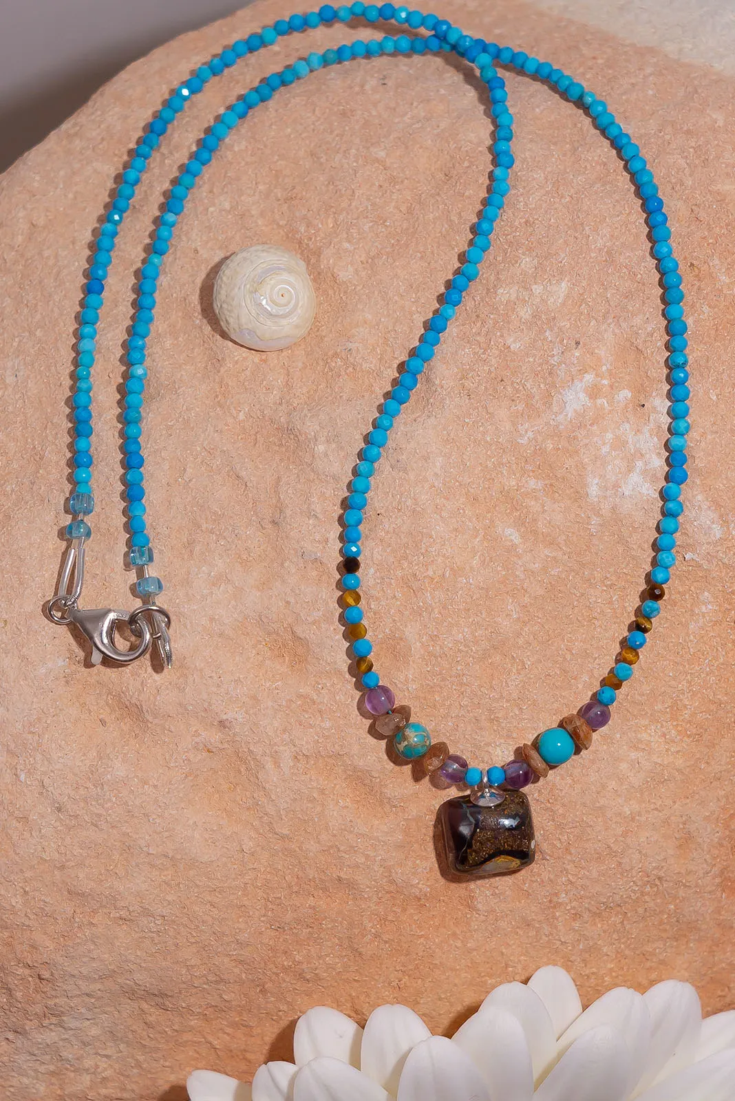 Necklace Australian Opal Tiny Oasis Two