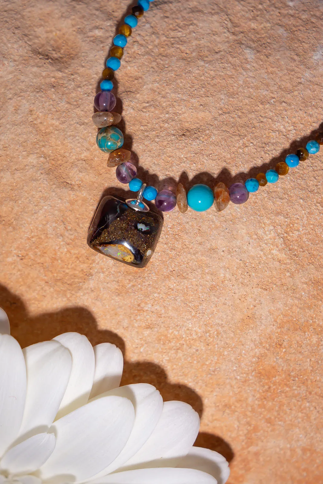 Necklace Australian Opal Tiny Oasis Two