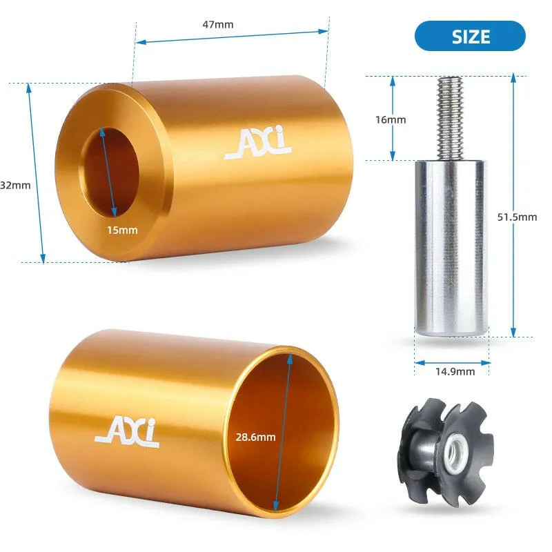 New Bicycle Front Fork Headset Star Nut Installer Tool Mounting Sleeve Tools For 28.6mm MTB Road Bike Fork Steerer Driver Tools
