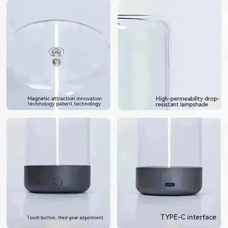 New LED Camping Light Type-c Rechargeable Portable Night Light With High Transparency And Anti Drop Creative Atmosphere Light