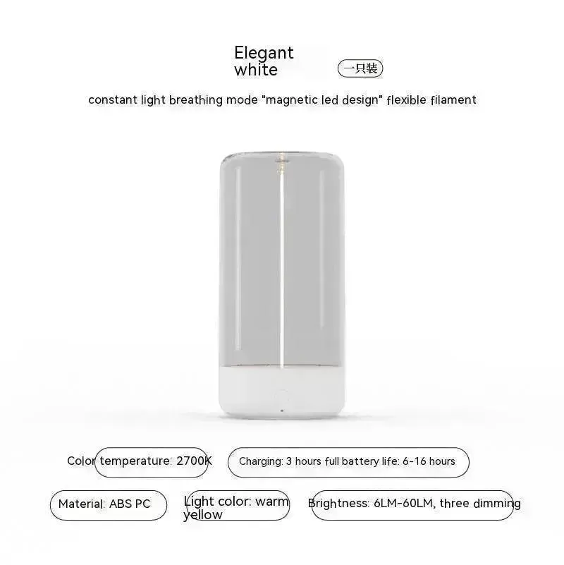 New LED Camping Light Type-c Rechargeable Portable Night Light With High Transparency And Anti Drop Creative Atmosphere Light