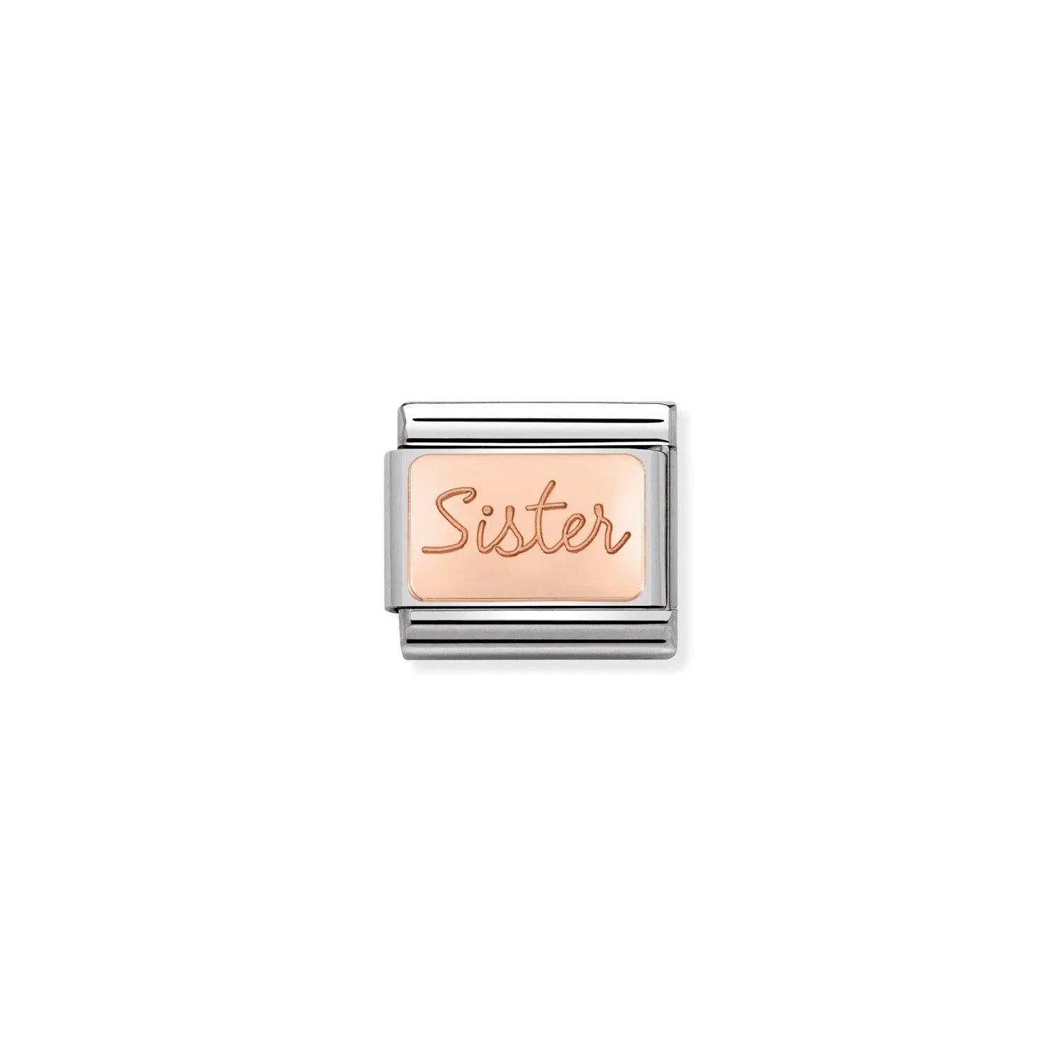 Nomination Classic 9ct Rose Gold Sister Charm