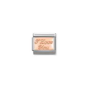 Nomination Classic Rose Gold I Love You Charm