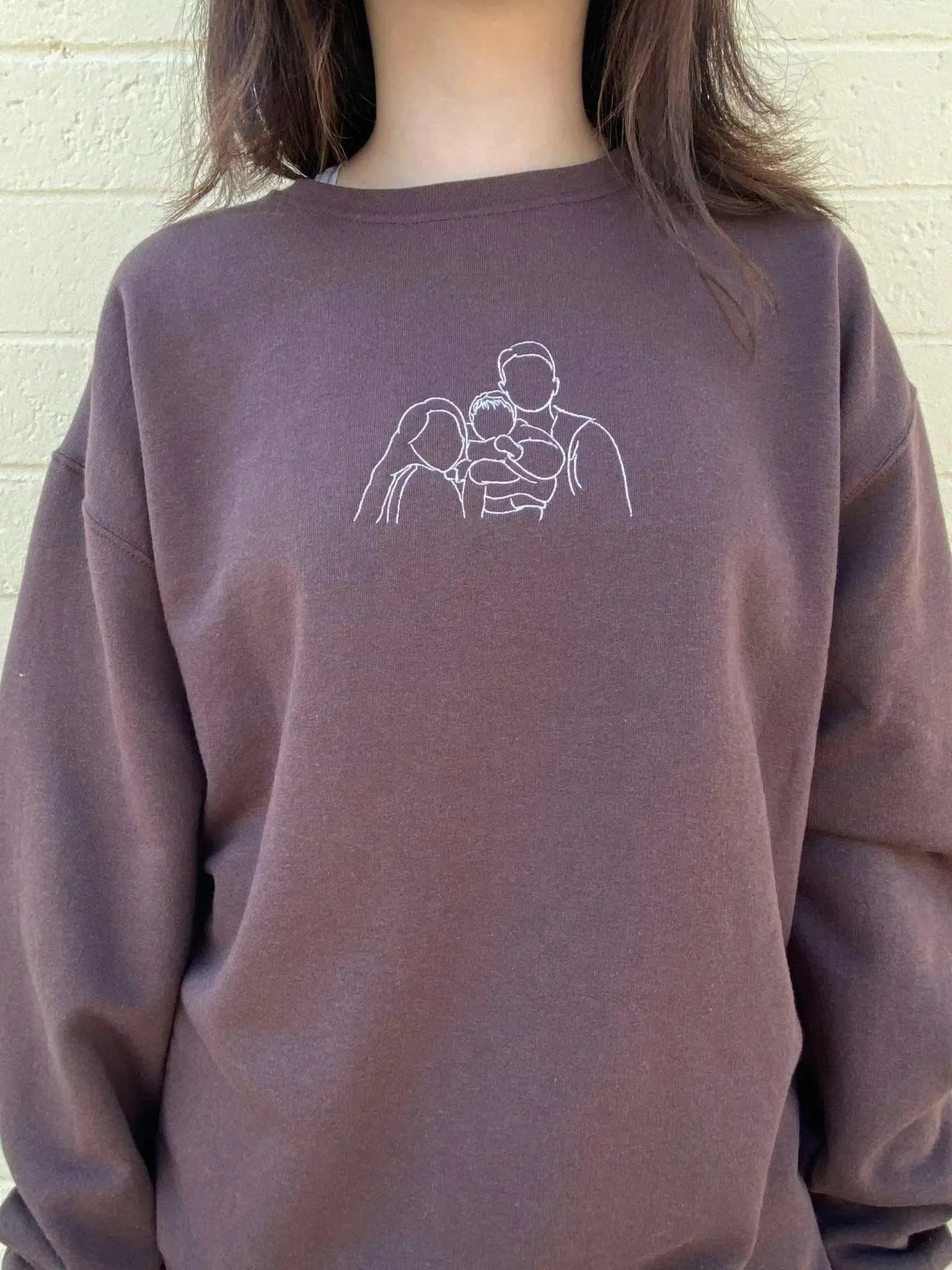 Outline Portrait Sweatshirt