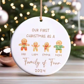 Personalized Ceramic Family Ornament, Family Christmas CX02-22