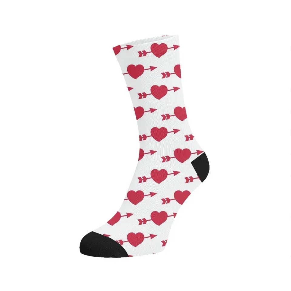 Personalized Heartbeat Socks, Custom Romantic Valentine's Gift for Couples